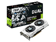 Asus PCI-E DUAL-GTX1060-3G nVidia GeForce GTX 1060 3072Mb 192bit GDDR5